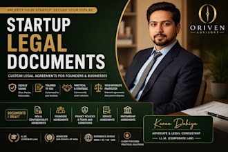 draft nda, founders agreement, privacy policy and legal contracts