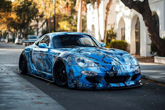 draw car wrap vehicle wrap truck wrap racing car wrap