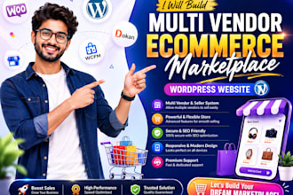 develop multi vendor ecommerce marketplace wordpress website
