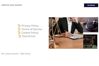 write professional privacy policy  for website