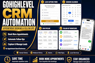 set up gohighlevel appointment booking and follow up automation