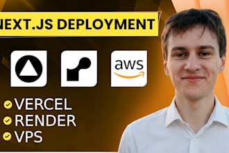 deploy your next js app to vercel render or vps