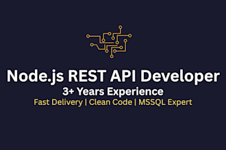 build a rest API with node js express and mssql database