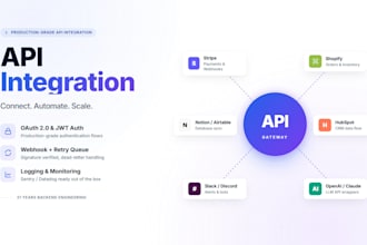 build api integration with oauth webhook and error handling