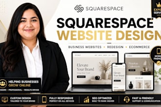 build squarespace website design, business squarespace redesign squarespace site