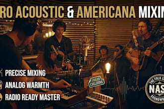mix and master your country, americana, acoustic song to radio ready,folk tracks