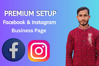create professional facebook and instagram page with banner