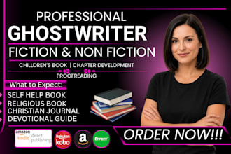 do devotional guide ghostwriting, fiction and non fictional writing, self help