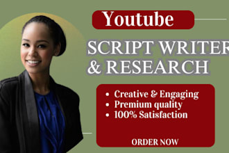 write engaging business, finance, and youtube documentary scripts