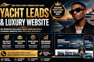 yacht charter website boat rental business website b2b lead generation sales