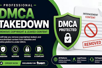 remove copyright and leaked content under dmca