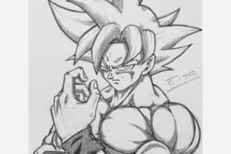 draw a anime and cartoon art