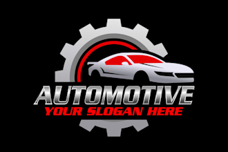 design custom car, garage, and automotive logo