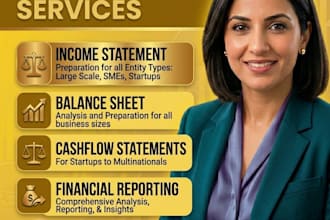 make financial statements,income statement, and cashflows