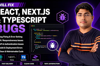 fix react nextjs and typescript bugs