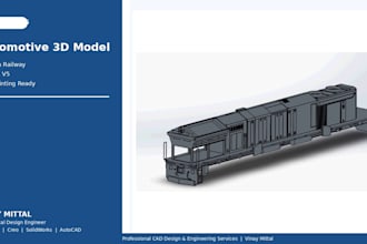 do 3d cad modeling, step file conversion and 2d engineering drawings