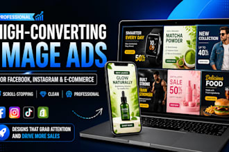 design high converting image ads for meta ads