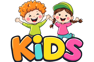 design eye catching kids brand logo design