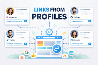 do manual high DR 60 plus profile backlinks for SEO