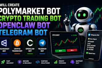 create polymarket bot, crypto trading bot, openclaw bot, telegram bot