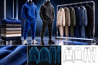 create 3d clothing design and fashion tech pack in clo3d and browzwear