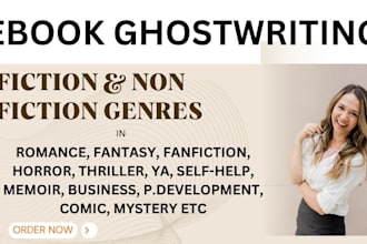 ghostwrite your fiction and non fiction ebook from idea to finished manuscript