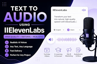 do text to audio using elevenlab