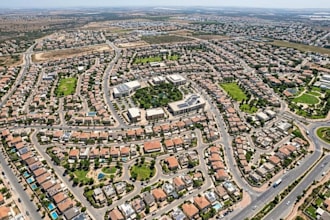design large scale urban planning masterplan smart city layout aerial site plan