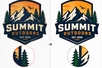 manually recreate your logo into ai, eps, svg vector files