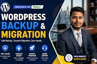 migrate wordpress and backup your wordpress website