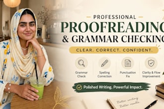 deliver precise editing and proofreading