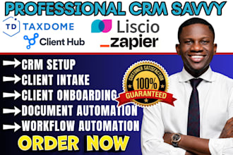 automate taxdome crm liscio clienthub onboarding workflows zapier integration