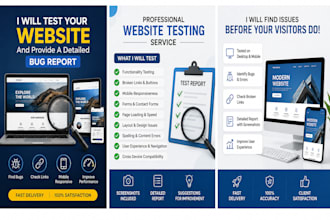 test your website and provide a detailed bug report