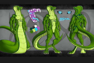 draw furry ref sheet fursona reference sheet anthro ref sheet nsfw furry art