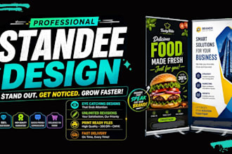design roll up banner and standee