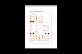 draw precise 2d autocad floor plans and architectural layouts