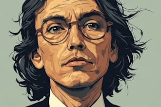 create professional hedcut wsj style portraits