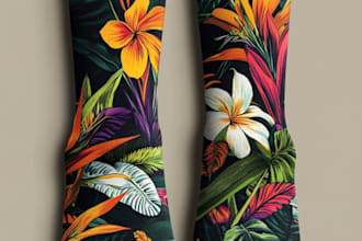 design a unique socks design