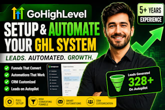 build a gohighlevel lead generation funnel with CRM automation