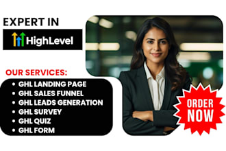 ghl landing page ghl sales funnel lead generation ghl survey ghl quiz ghl form