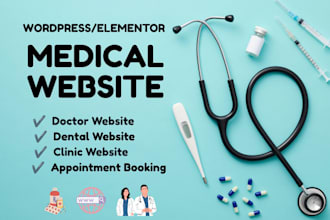create medical, clinic, doctor and dental website