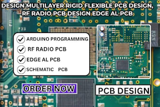 multilayer rigid flexible pcb design, rf radio pcb design edge al pcb