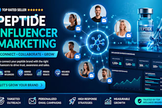 build a peptide influencer list with verified contacts and manage outreach