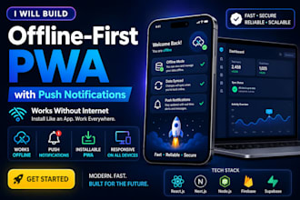 build an offline first pwa with push notifications