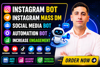instagram bot instagram mass dm social media bot automation bot increase engagem