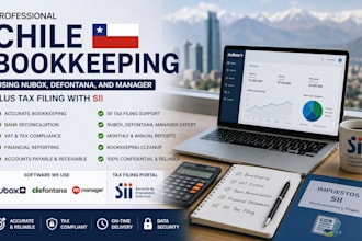 do chile bookkeeping using nubox,defontana, and manager, plus tax with sii