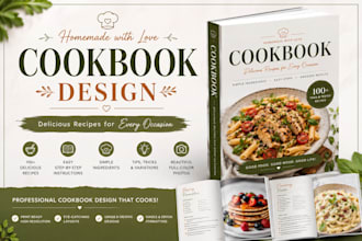 cookbook recipe book design, kdp cookbook formatting, meal plan cookbook design