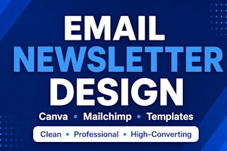 design canva email newsletters and mailchimp templates