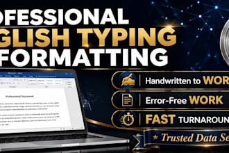 be your professional ms word expert and typist