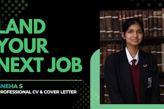 write a professional resume and cover letter